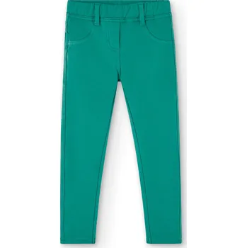 Dívčí kalhoty Kalhoty s fleesem, barva oliva, Boboli Velikosti: 110