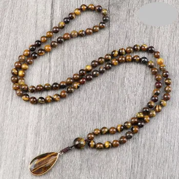 Náhrdelník Náhrdelník tygří oko se slzou