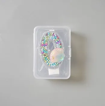 Dortová svíčka Dortisimo Svíčka s perlami a mušlí Oceán číslo 0