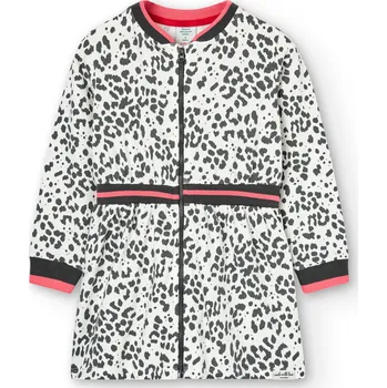 Dívčí oblečení Šaty mikinové, rozepínací, dalmatin, Boboli Velikosti: 172