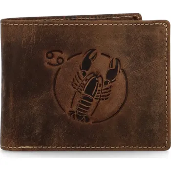 Peněženka JUNI PENĚŽENKA PÁNSKÁ 0033-HU-BR-RAK HNĚDÁ Barva: HNĚDÁ, Velikost: UNI