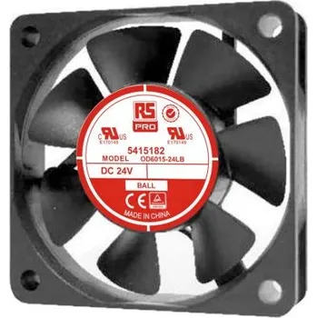 Počítačové chlazení RS PROAxiální ventilátor 24 V DC DC, průtok vzduchu: 20.4m³/h 1.2W30mA, 60 x 60 x 15mm