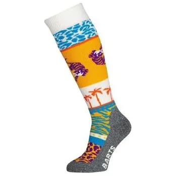 Dámské oblečení Ponožky Barts SKISOCK JUNGLE FEVER KIDS White velikost 31-34