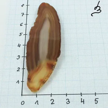 Materiál na výrobu šperku Achát plátek přírodní nebarvený A36