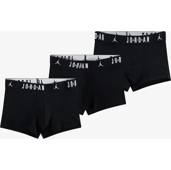Boxerky Jordan Mens Flight Cotton 3-Pack Trunk Black M