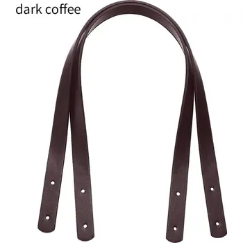 Kabelka Odnímatelný PU kožený popruh na tašku | Výměnný pásek na tašku - Tmavá káva