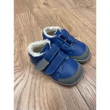 Chlapecká zimní obuv Beda barefoot Zimní kožené boty s kožíškem a membránou - MATT (BF 0001/W/MK/SO), Boty Beda Velikost: 22