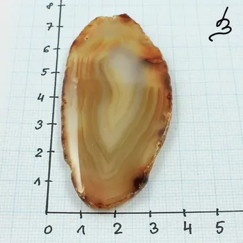 Materiál na výrobu šperku Achát plátek přírodní nebarvený A24