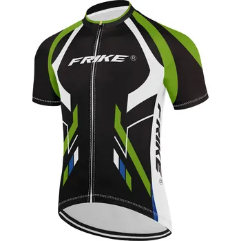cyklistický dres Pánský cyklistiský dres, Frike®, C16, černá zelená, 2023 Velikost: XL