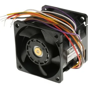 PC ventilátor Sanyo DenkiAxiální ventilátor 12 V DC DC, průtok vzduchu: 137m³/h 37.2W3.1A, 60 x 60 x 56mm
