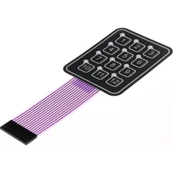 Klávesnice Membránová klávesnice 12klávesová osvětlená