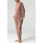 Atlantic pyžamo dámské NLP-483 - pudrová, XL (Dámské pyžamo dlouhé)