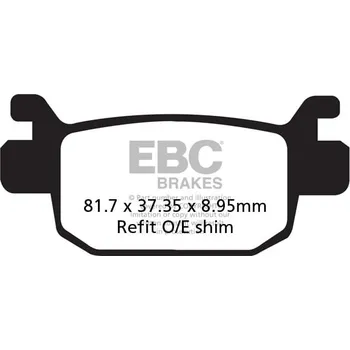 Brzdová destička Brzdové destičky EBC SFAC415 HONDA SH 150 2009-2018