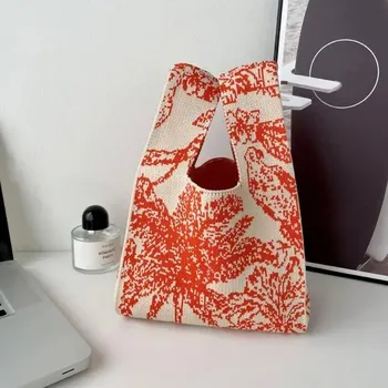 Kabelka Ručně pletená mini dámská kabelka | Taštička pro ženy - 02