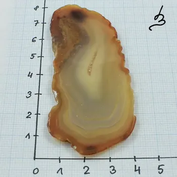 Materiál na výrobu šperku Achát plátek přírodní nebarvený A34