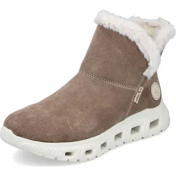 Dámská zimní obuv DÁMSKÉ KOTNÍKOVÉ BOTY RIEKER M6050-64 BÉŽOVÁ Barva: BÉŽOVÁ, Velikost: 36