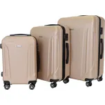 Sada 3 kufrů T-class 796, M, L, XL, ABS, TSA zámek (champagne), 41l, 68l, 102l