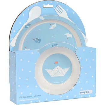 Dětský spotřebič Dětská jídelní souprava Safta Loď (4 Kusy)