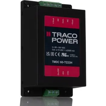 Měnič napětí DC-DC převodník 60W, výstup: ±15V dc 2A 3kV Ne, Vin 80→ 160 v DC Ne