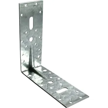 Tesařské kování KP 15 Stavební Úhelník tesařský s prolisem 170x170x65x2,5mm