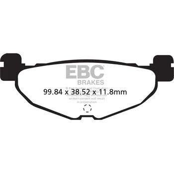 Brzdová destička Brzdové destičky EBC SFAC408 YAMAHA YP 400 Majesty (ABS) 2004-2013