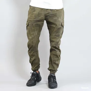 Kalhoty Urban Classics Camo Cargo Jogging Pants Camo Green S