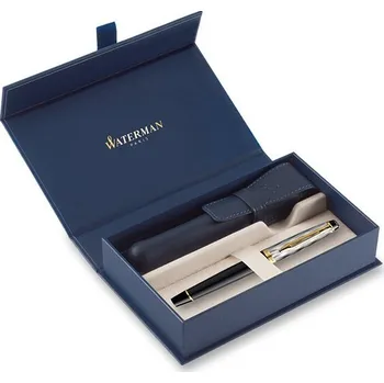 Waterman Expert Reflections of Paris SE DLX Black GT, dárková sada