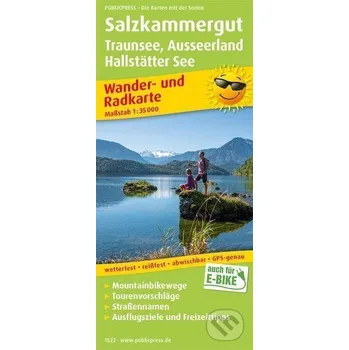 Solná komora, Traunsee, Ausseerland, Hallstätter See 1:35 000 / turistická a cykloturistická mapa - freytag&berndt freytag&berndt