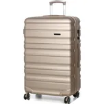Velký cestovní kufr s expandérem XL ABS TSA 150l Worldline 628 zlatá/champagne