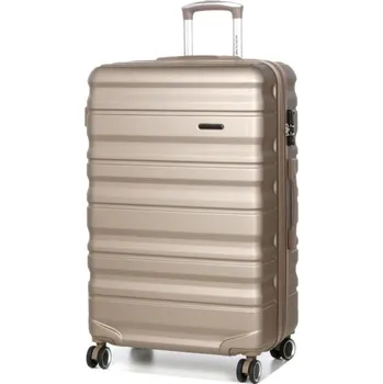 Velký cestovní kufr s expandérem XL ABS TSA 150l Worldline 628 zlatá/champagne