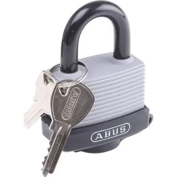 Visací zámek Bezpečnostní visací zámek stejné klíčování, Hliník, ocel Vnitřní, venkovní 8mm třmen, Šedá