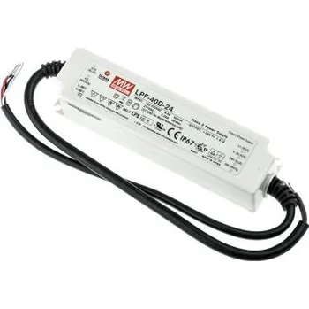 Napájecí zdroj pro osvětlení Budič LED LPF-40D-24 24V 1.67A 40.08W ztlumov��ní: 1–10 V PWM odpor IP67 konstantní napětí MEAN WELL
