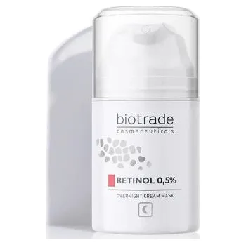 Pleťová maska Noční krémová maska na pleť s 0,5% retinolem Biotrade 50ml