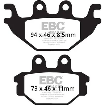 Brzdová destička Brzdové destičky EBC SFAC377 YAMAHA MT 125 2014-2019