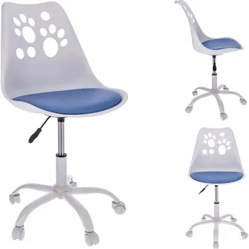 Dětská židle JOY k psacímu stolu - bílo modrá