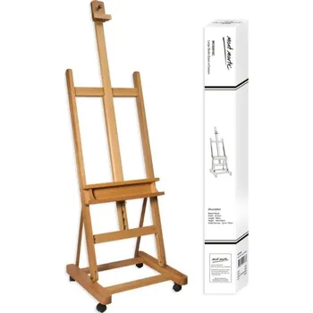MontMarte Malířský stojan vnitřní - velký s kolečky - přírodní č. 0010C - 1ks