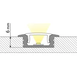 LED AL profil "VS" vest.2m+plexi mat.McLED pro LED pásek