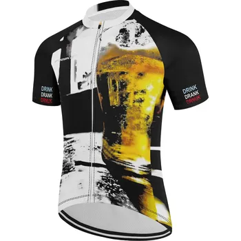 cyklistický dres Pánský cyklistiský dres, Frike®, C13, černá žlutá bílá, 2023 Velikost: 3XL