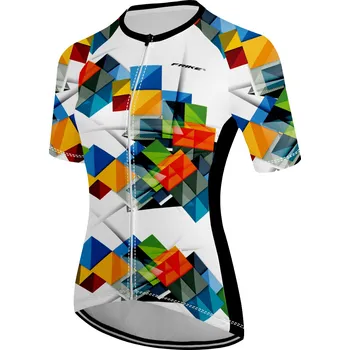 cyklistický dres Dámský cyklistický dres, Frike®, B1, strakatá, 2023 Velikost: 3XL
