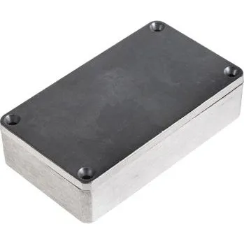 Rozvaděč Skříň IP65 stín. barva Stříbrná Hliníková slitina 115 x 65 x 30.2mm Neopren