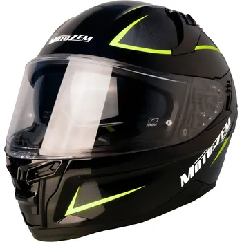 Helma na motorku Integrální helma na motorku MotoZem Guardian černo-žlutá M