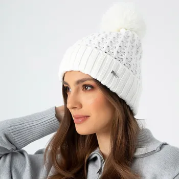 Čepice Dámská čepice s jemným vzorem | WITTCHEN | 99-HF-105-0