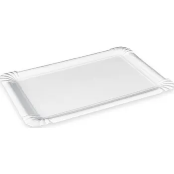 Jednorázové nádobí Papírový tácek č.6 17,5x25cm bílý, 1 balení