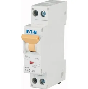 Proudový chránič MCB 1 plus N 13A, charakteristika: vypínací charakteristiky Typ C PLG6-C13/1N