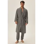 Henderson župan pánský 41936 - šedá, XL (Bavlněný župan pánský Henderson 41936)