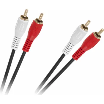Audio kabel RCA (Cinch) x2 - RCA (Cinch) x2 kabel 1,5 m černý (KPO2613-1,5)