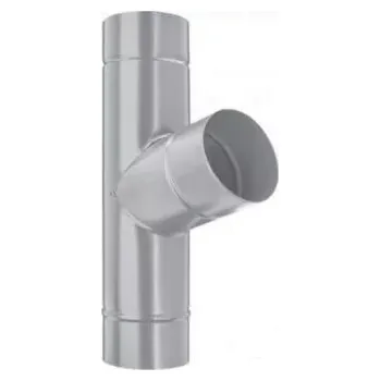 okap Odbočka svodu pozinkovaná FeZn Lakovaná RAL 9007 stříbrná tmavá ø100/80