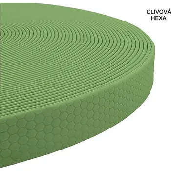 Vodítko pro psa RAK-Brno Stopovačka odlehčená 10 mm Hexa - olivová Délka: 5 m