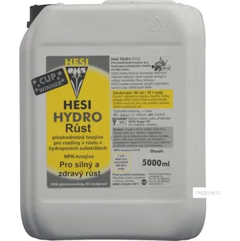 Hnojivo Hesi Hydro Growth Objem: 5l