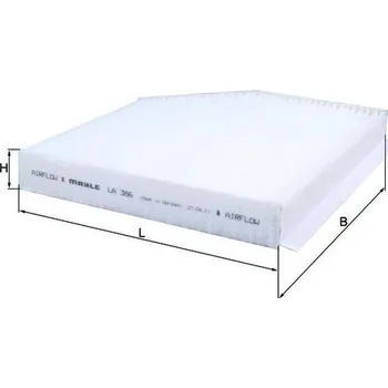 Kabinový filtr Filtr, vzduch v interiéru MAHLE LA 386